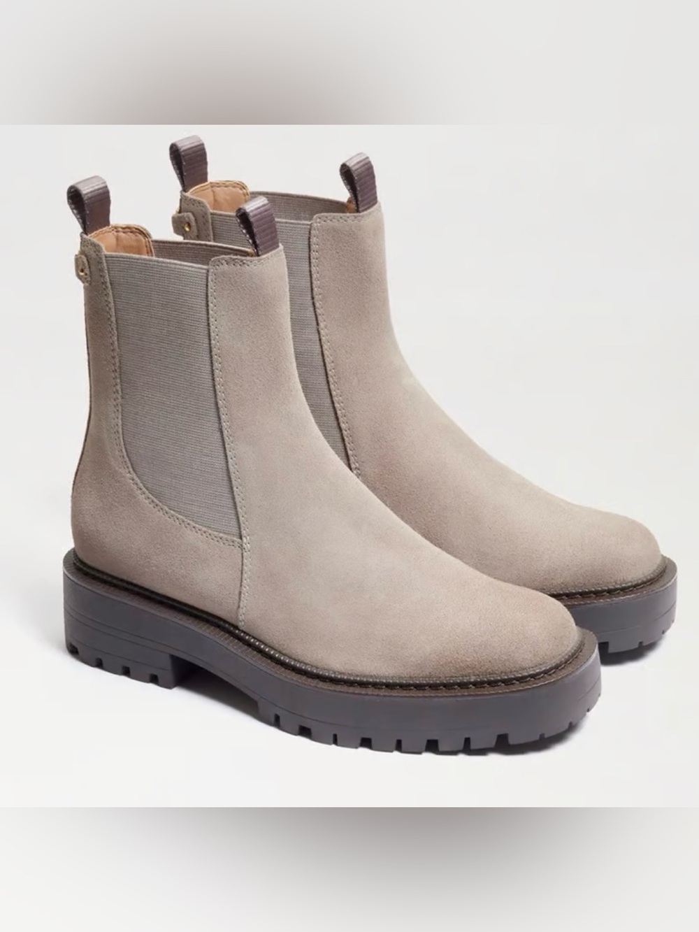 Sam Edelman Laguna Chelsea Boot in Grey Suede